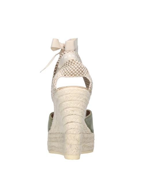 Zeppe in rafia,camoscio e tessuto MANEBI' | W 0.1 WHSAGE